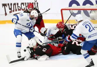 Шайба Каблукова не спасла «Динамо» от поражения в матче с «Витязем»